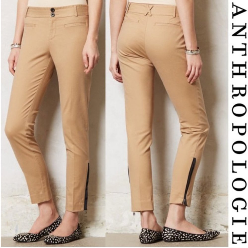 *LAST CHANCE* Cartonnier Charlie Ankle Zipper Khaki Pants